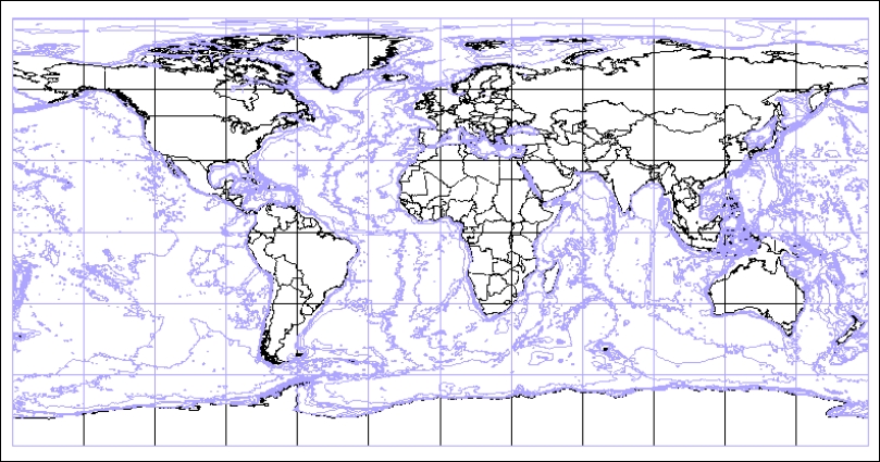 Sample of World Vector Shoreline ...