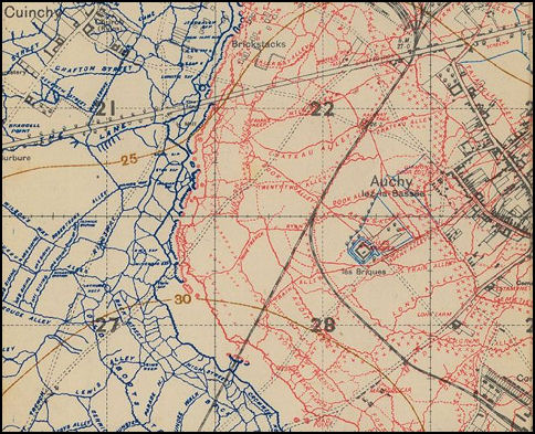 sample image of a WWI trench map