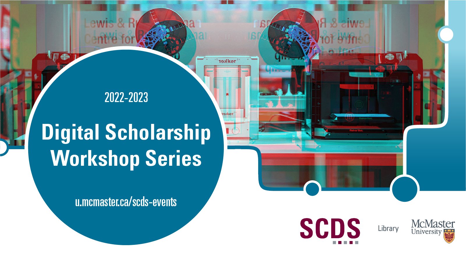 Graphic reads: 2022-2023 Digital Scholarship Workshop Series. 