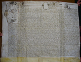 Letters patent by Charles I ratifying a Court of Chancery decree in favour of John Hobart