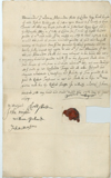 Memorandum of declaration by Robert Newdigate to Alexander Holt