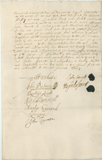 Memorandum of declaration by John Jamott and Magdeline, his wife