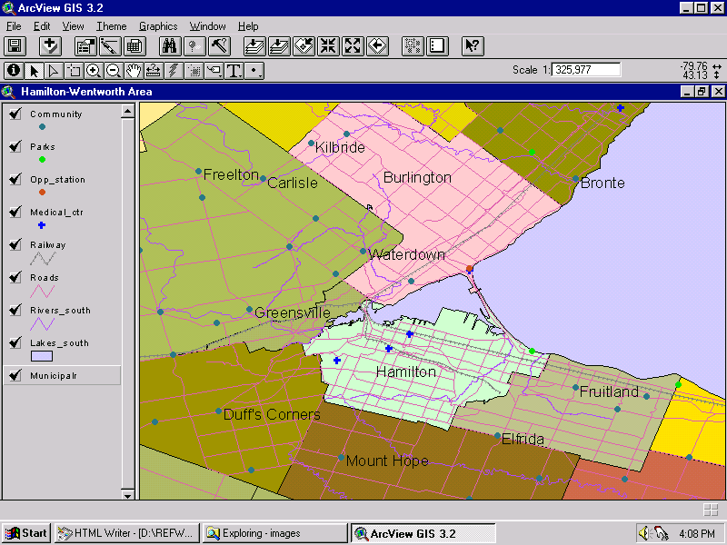 ArcView Demo: DCRB Tile