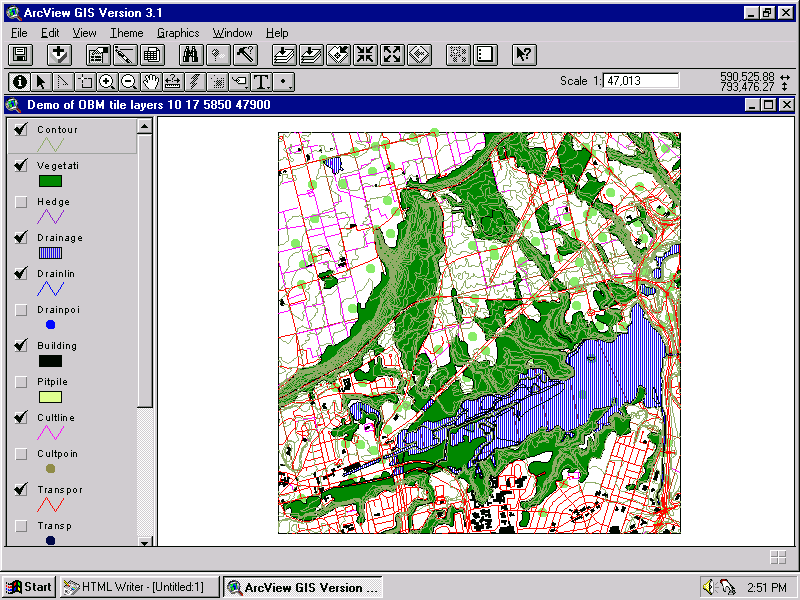 ArcView Demo: OBM Tile