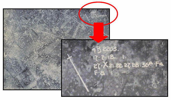 numbering on a typical air photo