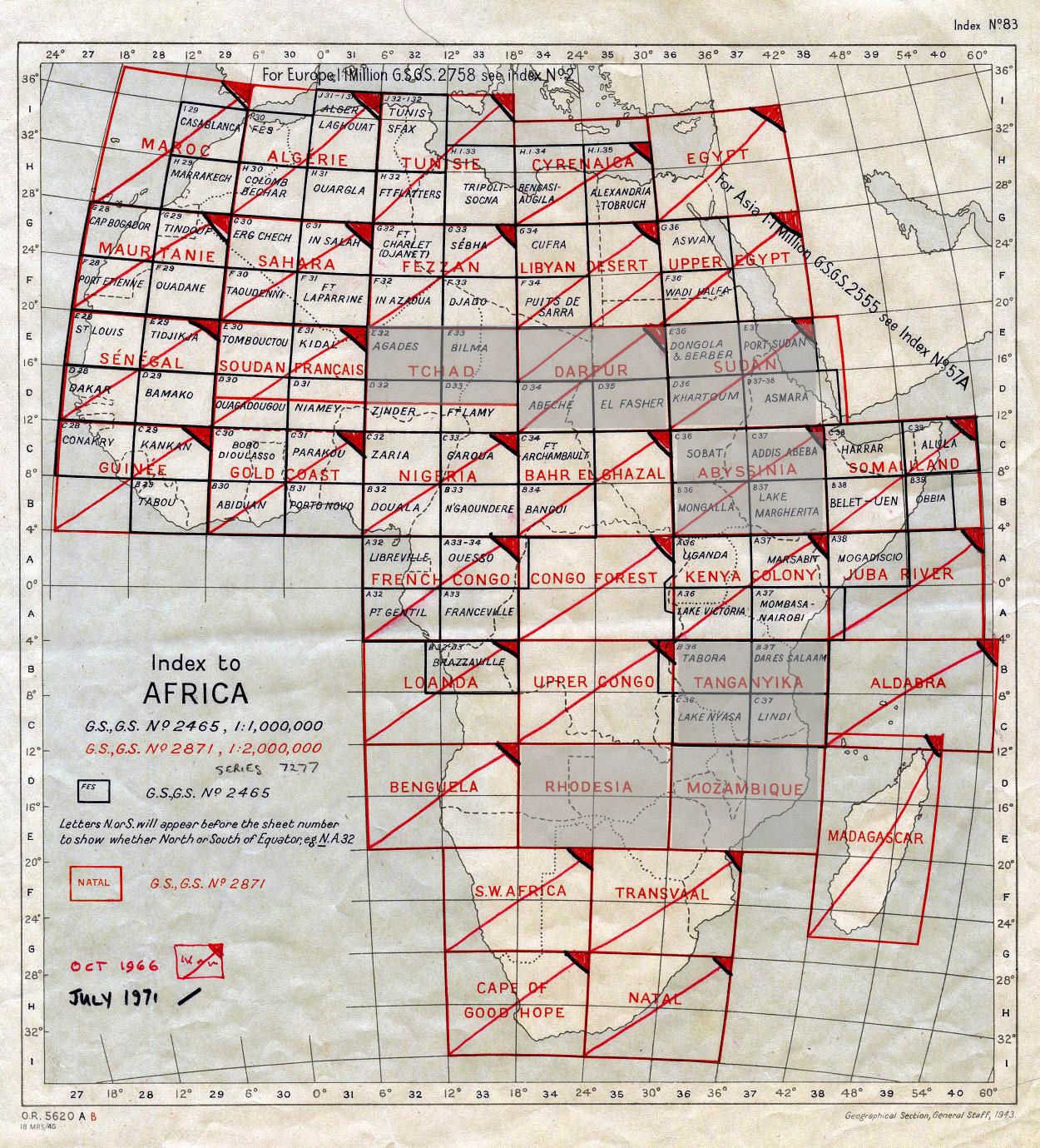 index to maps of Africa