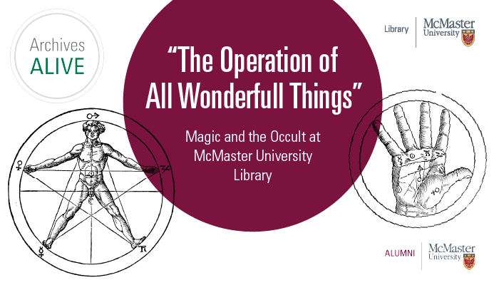 Graphic for October Archives Alive event at McMaster University Library