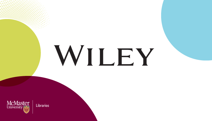 Wiley logo and McMaster libraries logo can be seen.