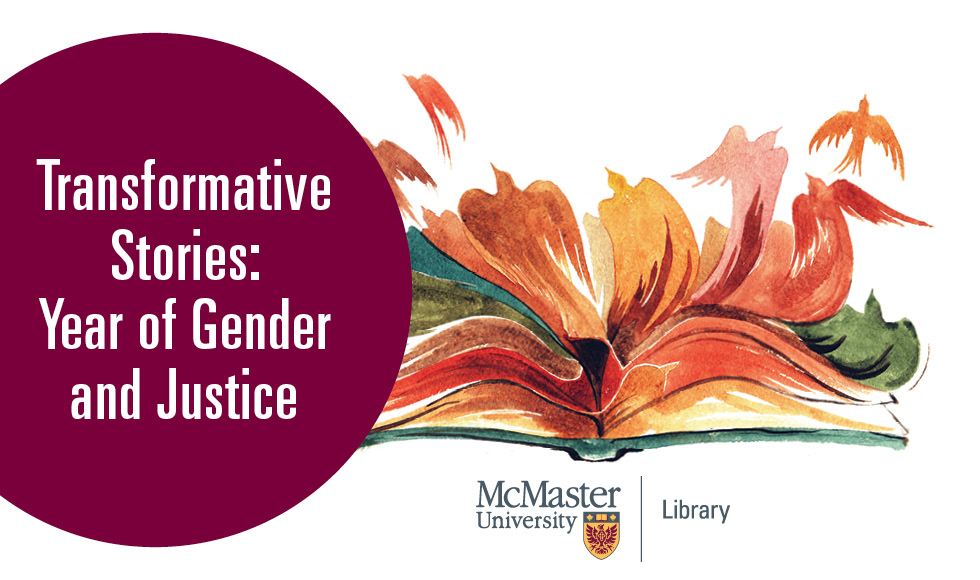 Promotional image for Year of Gender and Justice. Text reads: Transformative Stories: Year of Gender and Justice