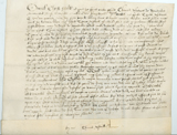 Rectangular handwritten document on vellum
