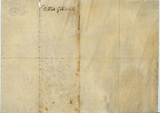 Verso of handwritten vellum document
