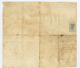 Verso of vellum document