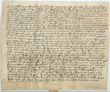 Handwritten vellum document