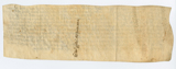 Verso of vellum document