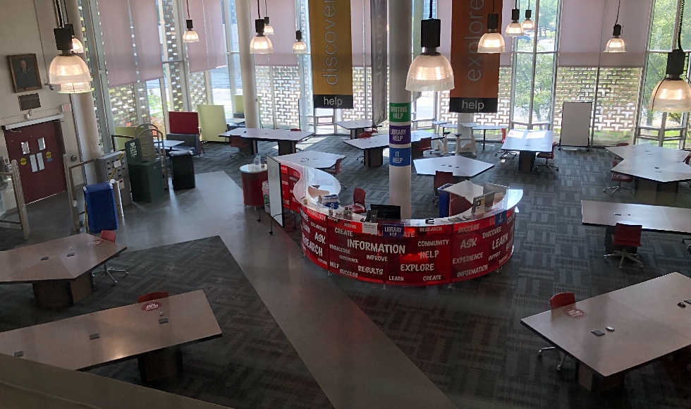 The Graduate Study Space, located in the Mills Learning Commons