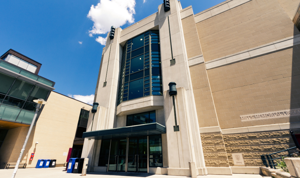 Exterior of Mills Library