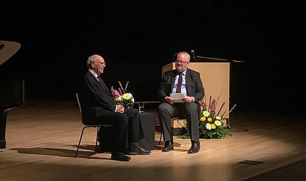 Wade Hemsworth, media relations manager and author, interviews professor emeritus Alan Walker.
