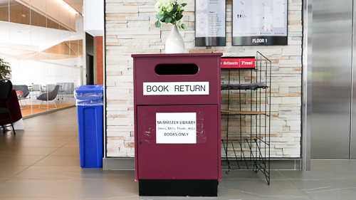 book return bin at RJC