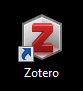 Zotero icon on desktop